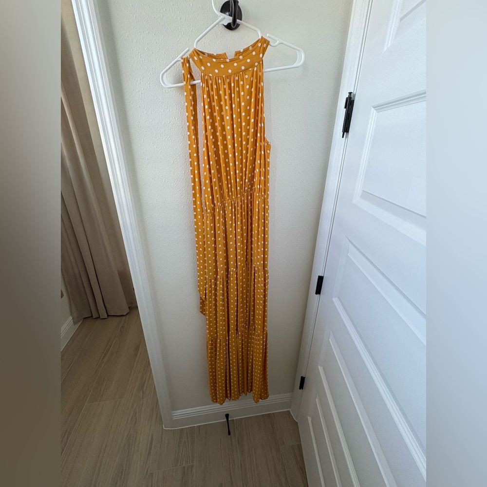 Polka Dot Maxi Dress